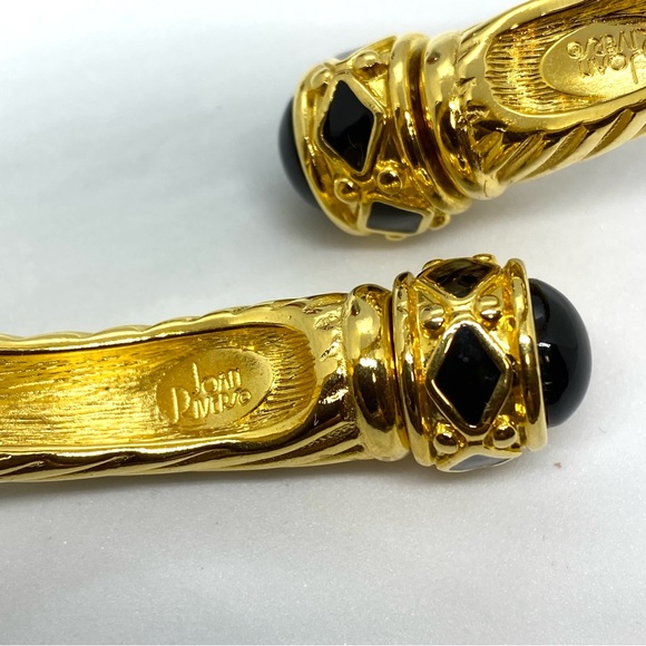 Vintage Joan Rivers Gold Toned Wrap Bracelet with Two Interchangeable Ti… - Picture 4 of 8